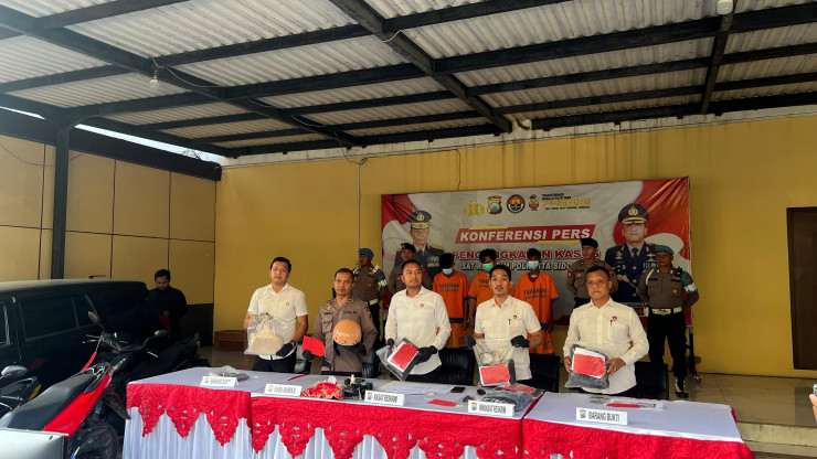 Polisi Amankan Tujuh Pelaku Pengeroyokan di Depan Pabrik Gula Candi