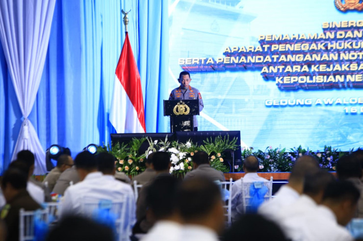 Teken PKS dan MoU Kapolri Tegaskan Sinergi Polri Kejaksaan Terapkan KUHP–KUHAP Baru